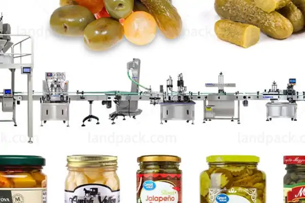 عکس خط تولید ترشی به همراه انواع ترشی و خیارشور