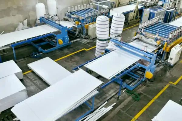 عکس از فرایند تولید ورق فوم