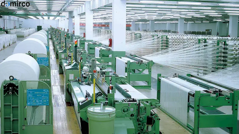 تصویر رطوبت گیر صنعتی در حال نصب، با تاکید بر اتصالات الکتریکی و لوله‌کشی.