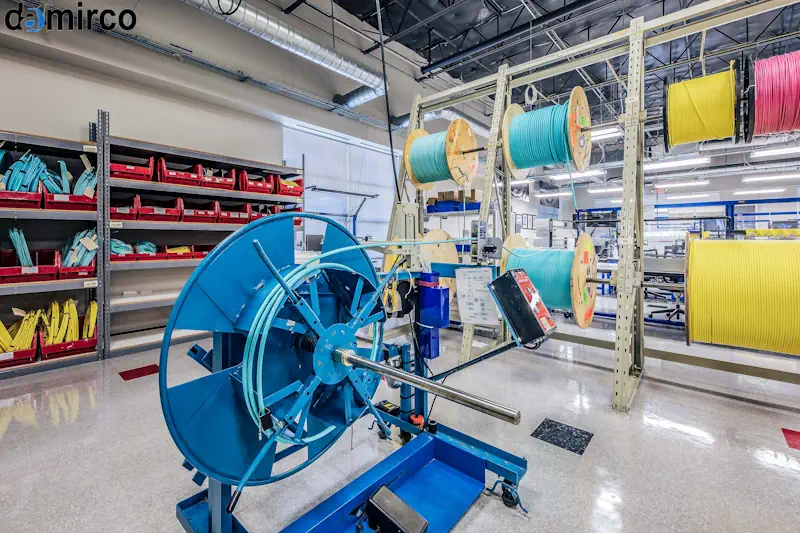 خط تولید سیم و کابل در حال کار با نمایش مشکلات رایج و راه حل ها