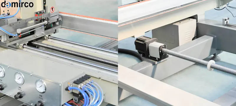 دستگاه خم پروفیل UPVC در حال کار