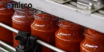 تصویر خط تولید رب گوجه فرنگی در حال نصب