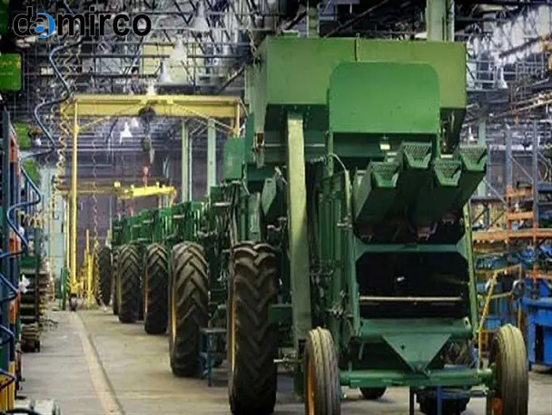 مینی کمباین برداشت محصول