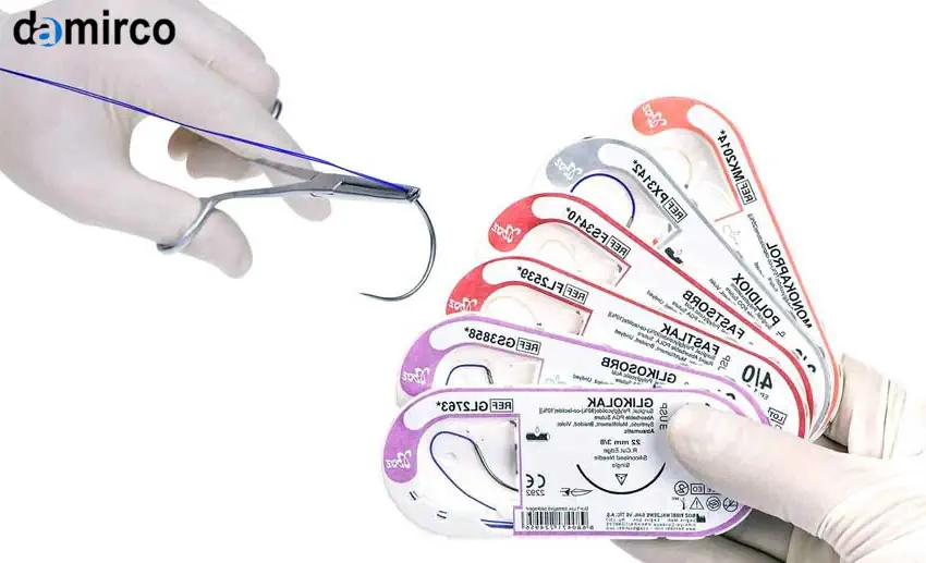 تصویری از یک دستگاه تولید نخ بخیه صنعتی پیشرفته