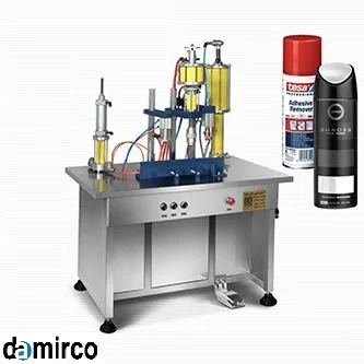 عکس دستگاه اسپری پرکن به همراه اسپری