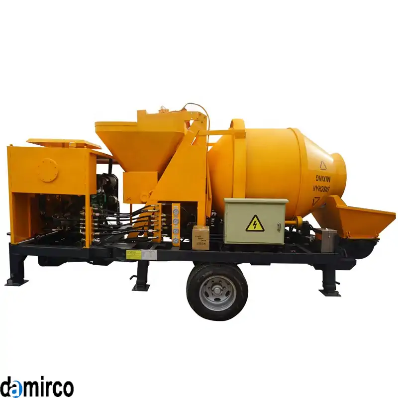 عکس پمپ و میکسر بتن