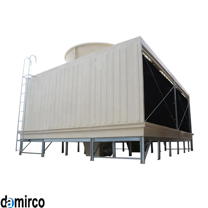 عکس برج خنک کننده بزرگ با بدنه فلزی