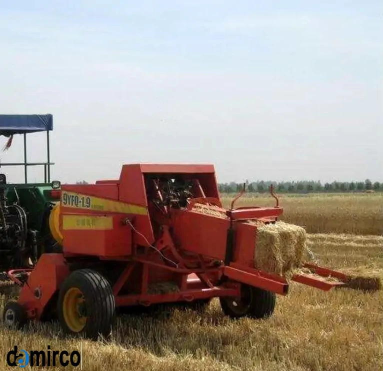 عکس بیلر پشت تراکتوری