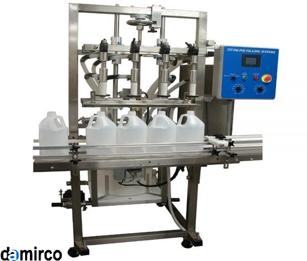 عکس دستگاه پرکن خطی گالن