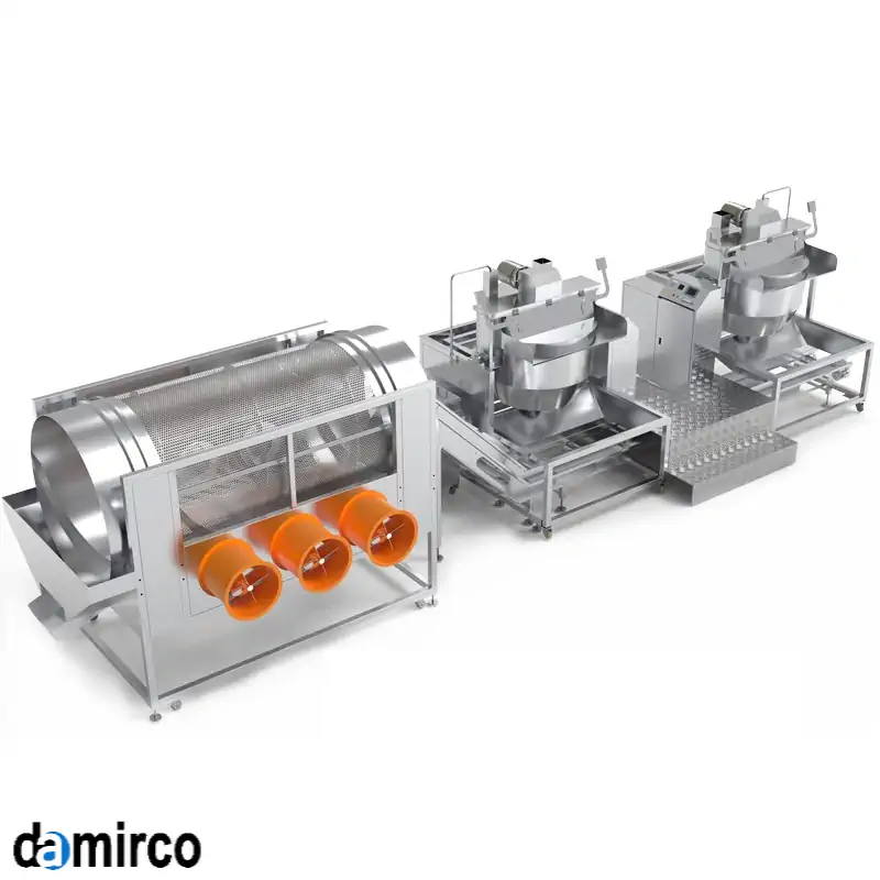 عکس خط تولید پاپکورن تمام اتوماتیک