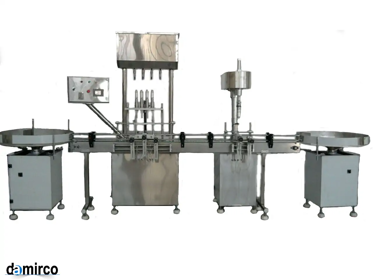 عکس خط کامل پرکن مایعات و درب بند