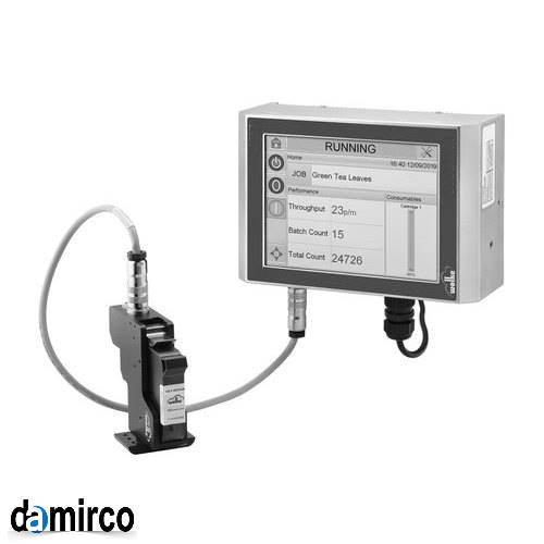 عکس دستگاه جت پرینتر کارتریجی به همراه هد و مانیتور
