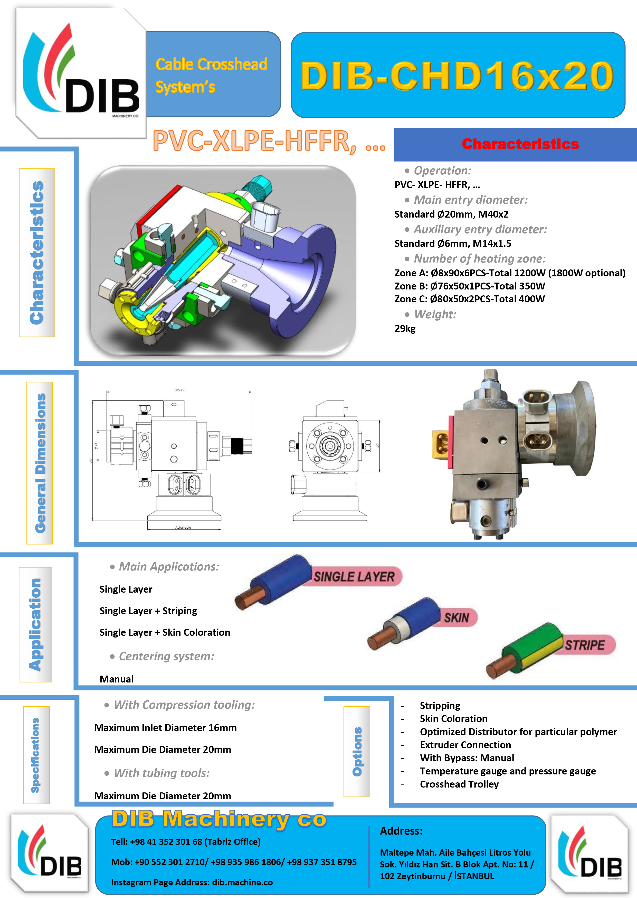 عکس کاتالوگ کراس هد اکسترودر