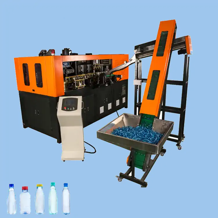 عکسدستگاه بادکن پت اتوماتیک به همراه نوار نقاله پریفورم