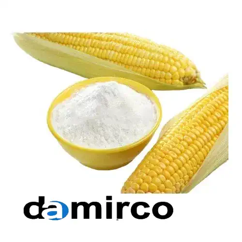 عکس یک کاسه نشاسته ذرت به همراه دو ذرت