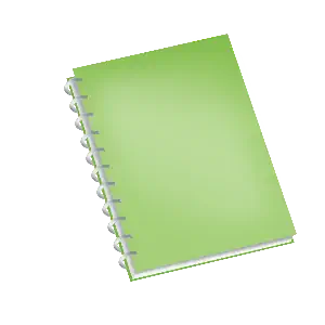 عکس دفتر سیمی سبز رنگ