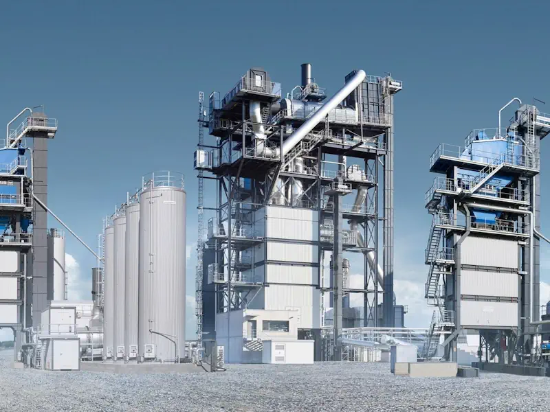 عکس دستگاه کارخانه آسفالت