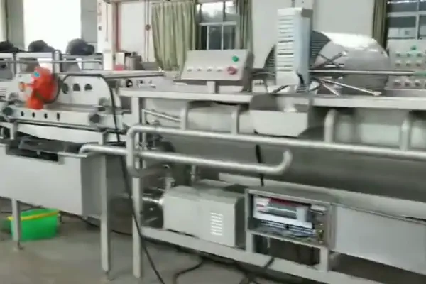 عکس از فرایند خط تولید سبزیجات نیم پز