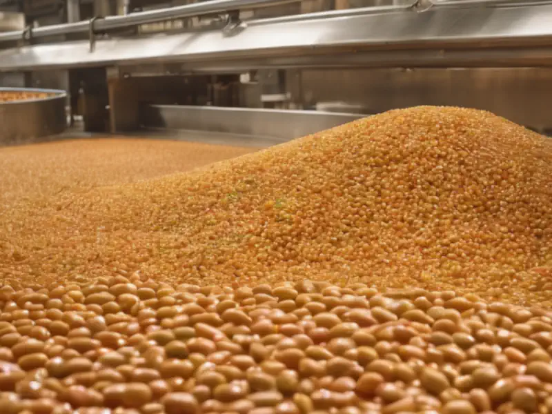 عکس لوبیای پخته در خط تولید کنسرو لوبیا