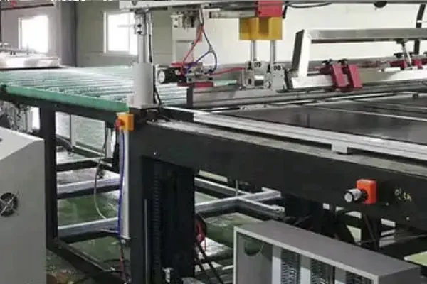 عکس از فرایند خط تولید گلس ضد خش گوشی