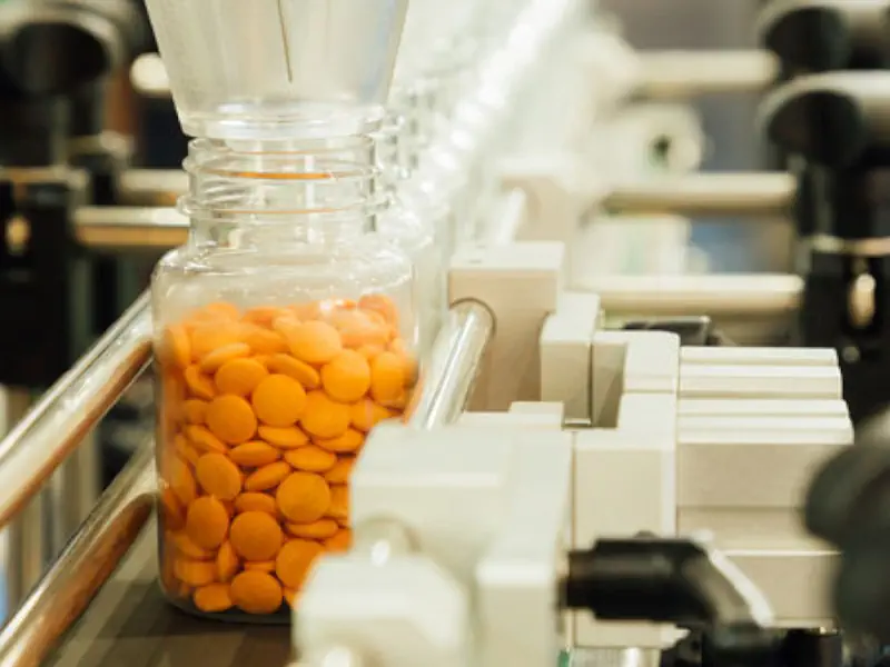 عکس بسته قرص در دستگاه قرص شمار