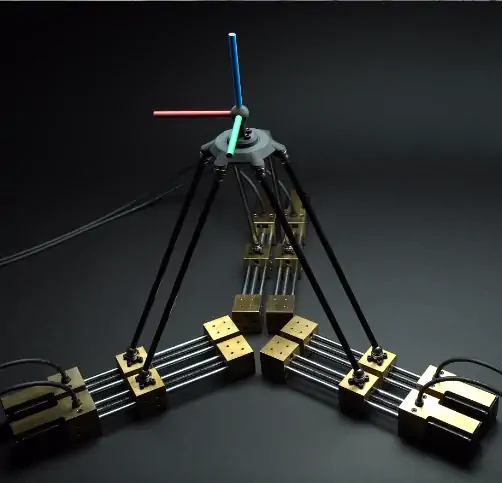 عکس رباط موازی زرد و سیاه با پره های رنگی در پس زمینه مشکی