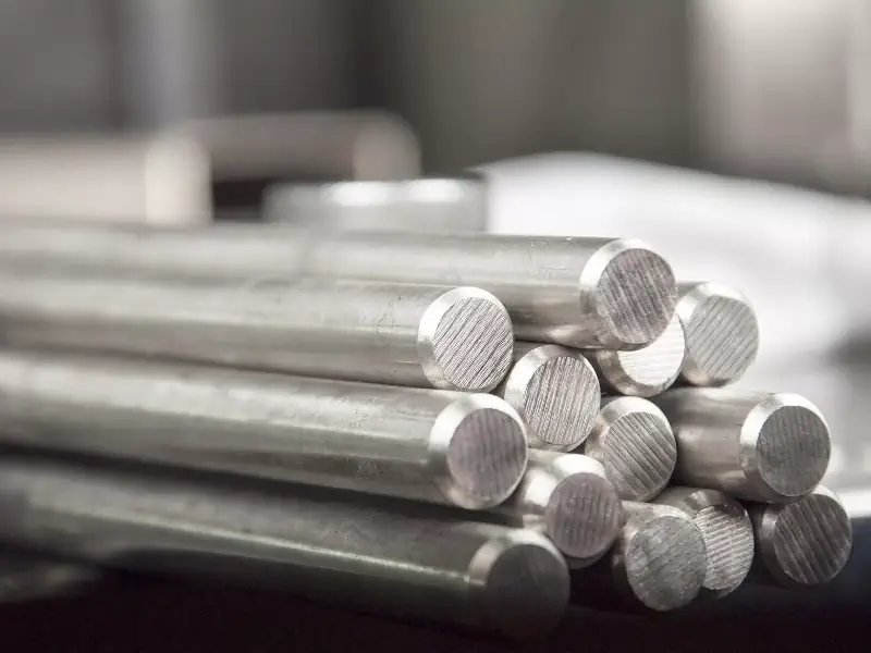 میله خاکستری استیل