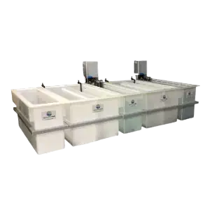 عکس محلول الکترولیت در دستگاه آبکاری