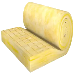 رول‌های پشم شیشه الیاف با پوشش‌های مختلف آماده برای عایق‌کاری