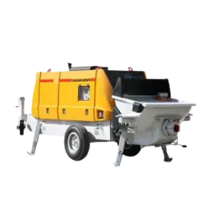 پمپ بتن در حین بتن ریزی