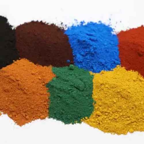 عکس پودر پیگنت آبی سبز و زرد و آچری