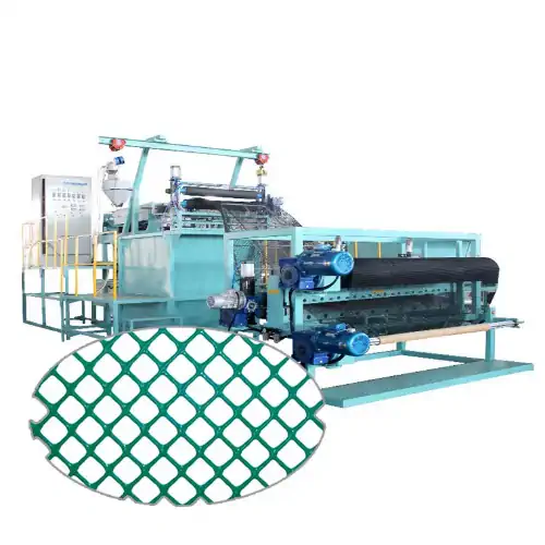 عکس توری پلاستیکی دایره ای شکل سبز و خط تولید توری پلاستیکی محکم