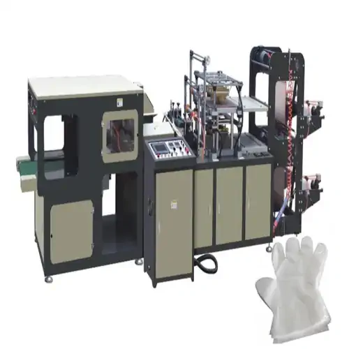 عکس خط تولید تمام اتوماتیک دستکش یکبار مصرف نایلونی