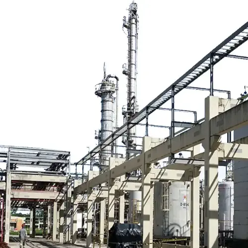 عکس خط تولید سولفات پتاسیم کوره در محیط باز