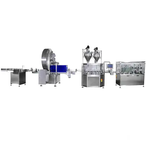 عکس خط تولید شیر خشک در زمینه سفید