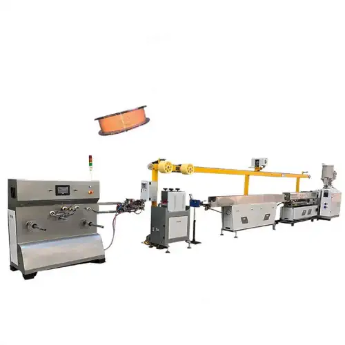 عکس قرقره نارنجی فیلامنت و خط کوچک تولید فیلامنت پرینتر 3 بعدی