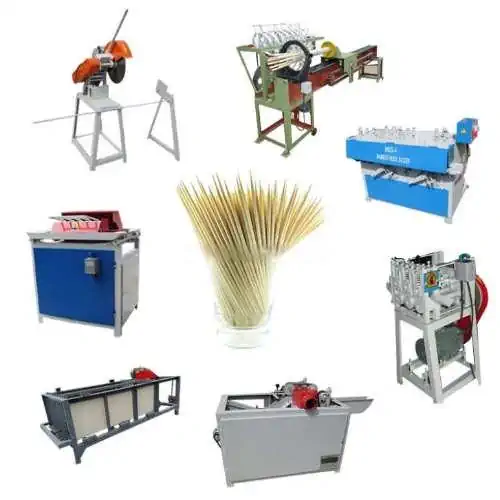 عکس خلال دندان در وسط دستگاه های خط تولید خلال دندان