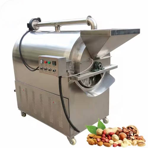 عکس بادام زمینی همراه با دستگاه برشته کن
