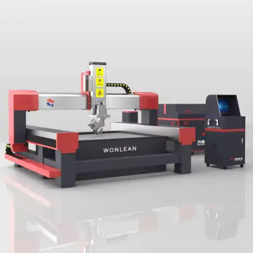 عکس دستگاه برش واشر جت فشار بالا سفید و قرمز