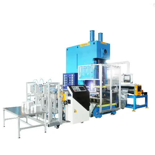 عکس دستگاه تولید ظروف آلومینیومی در زمینه سفید