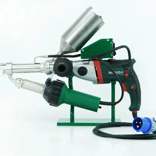 دستگاه جوش پلاستیک اکستروژن در حال قطعه پلاستیک