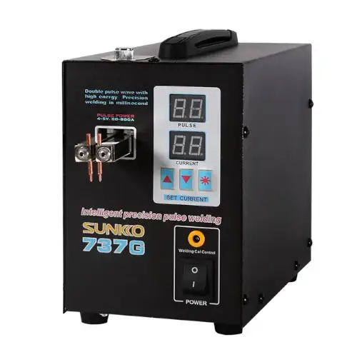 عکس دستگاه جوش نقطه ای قابل حمل دیجیتال سیاه رنگ