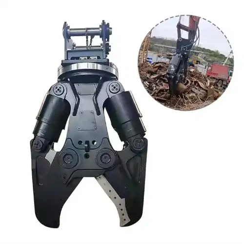 عکس قیچی برش هیدرولیک برای بیل مکانیکی