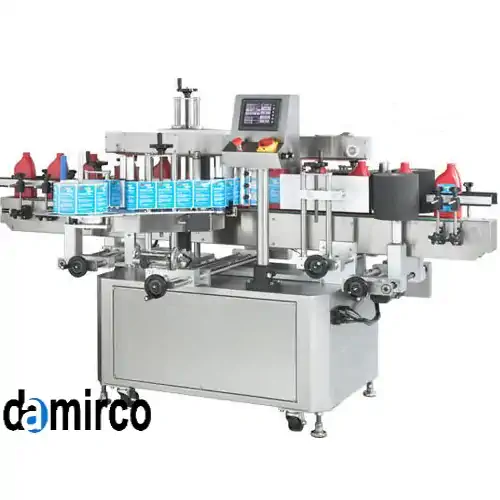 عکس دستگاه لیبل زن تخت به لیبل سبز