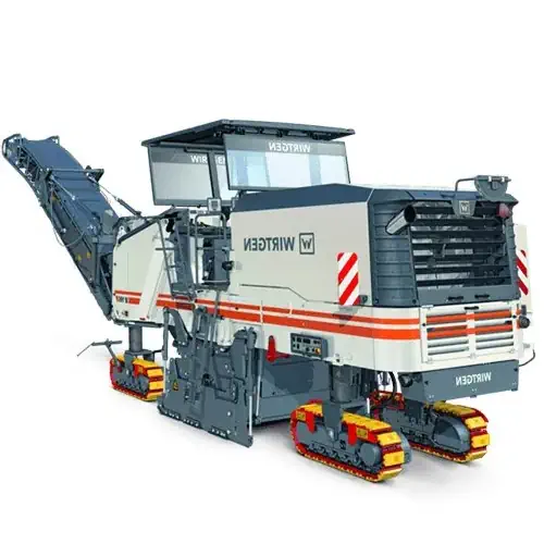 عکس دستگاه آسفالت تراش در زمینه سفید