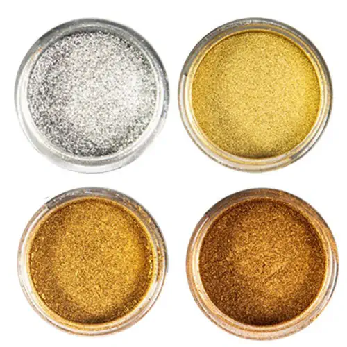 عکس رزنگدانه نقره ای و طلایی مرواریدی