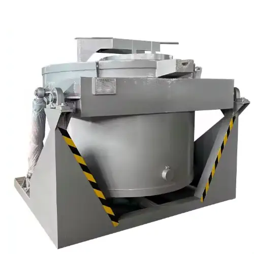 عکس کوره صنعتی ذوب آلومینیوم به رنگ خاکستری