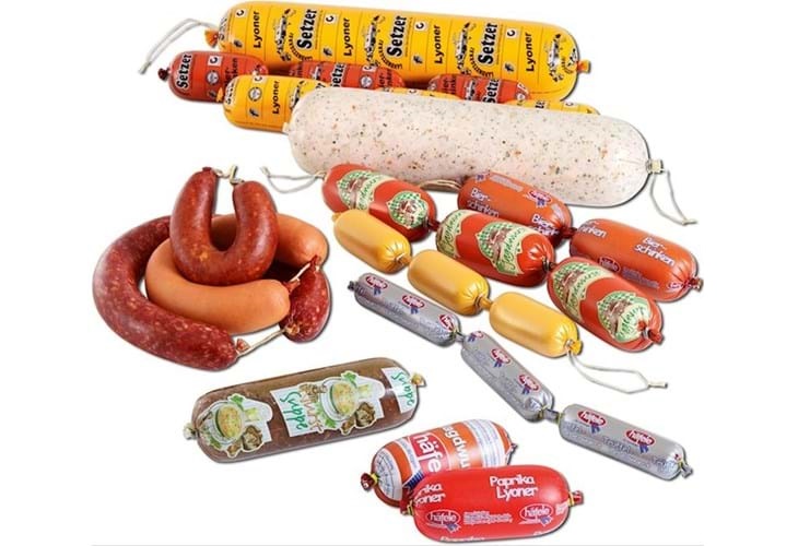 عکس سوسیس و کالباسهای تولید شده دستگاه کلیپس زن اتوماتیک A600