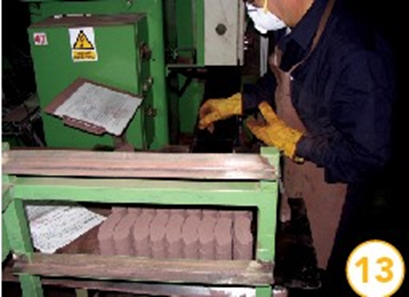 قالب شدن مواد میکس شده