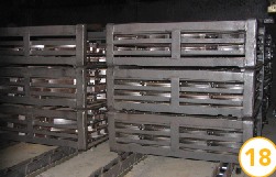 قرار دادن لنت ها در کوره